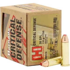 HORNADY CRITICAL DEFENSE AMMUNITION - 38 SPECIAL - 110 GRAIN FTX