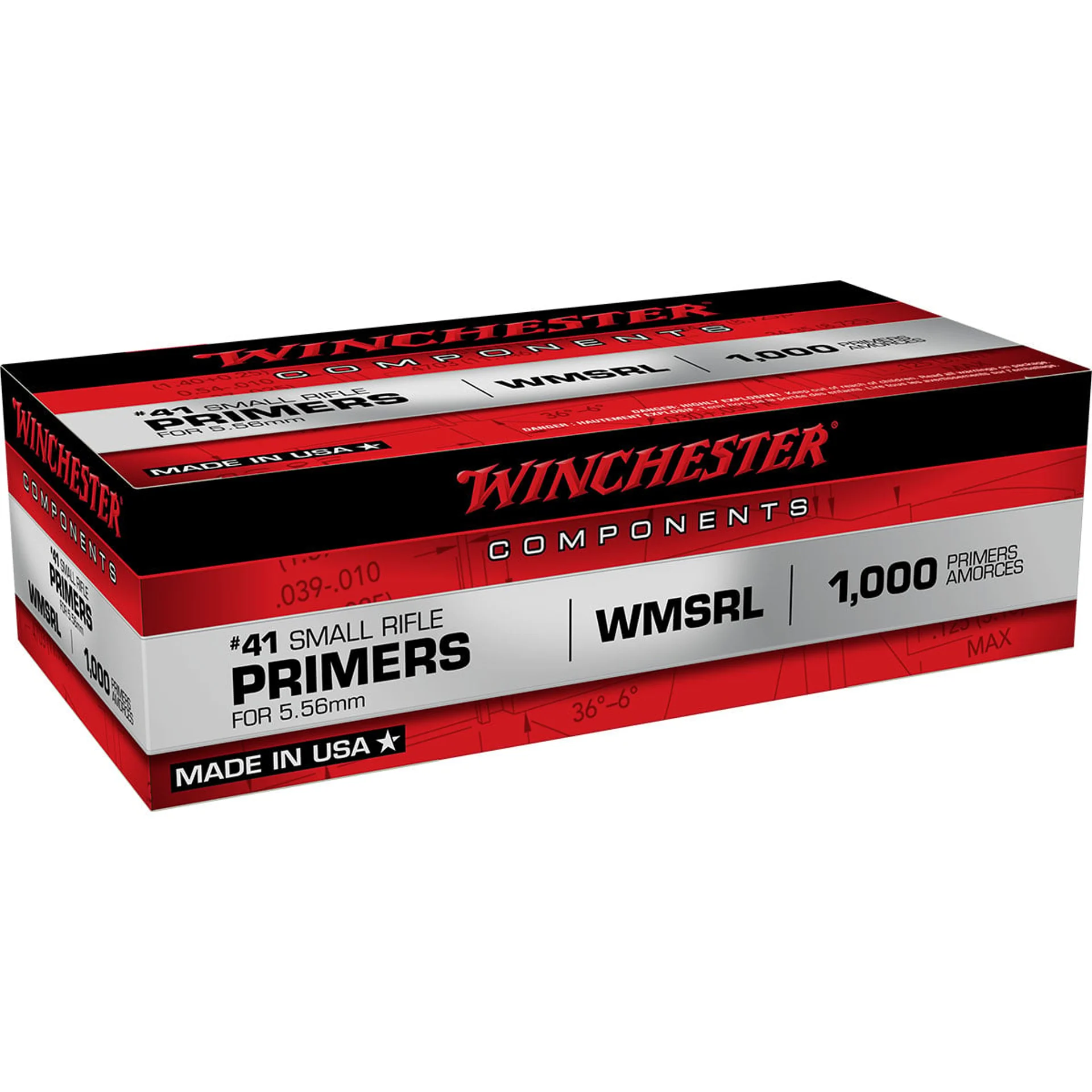 Winchester Small Rifle 5.56mm NATO-Spec Military Primers Winchester Small Rifle 5.56mm NATO-Spec Military Primers