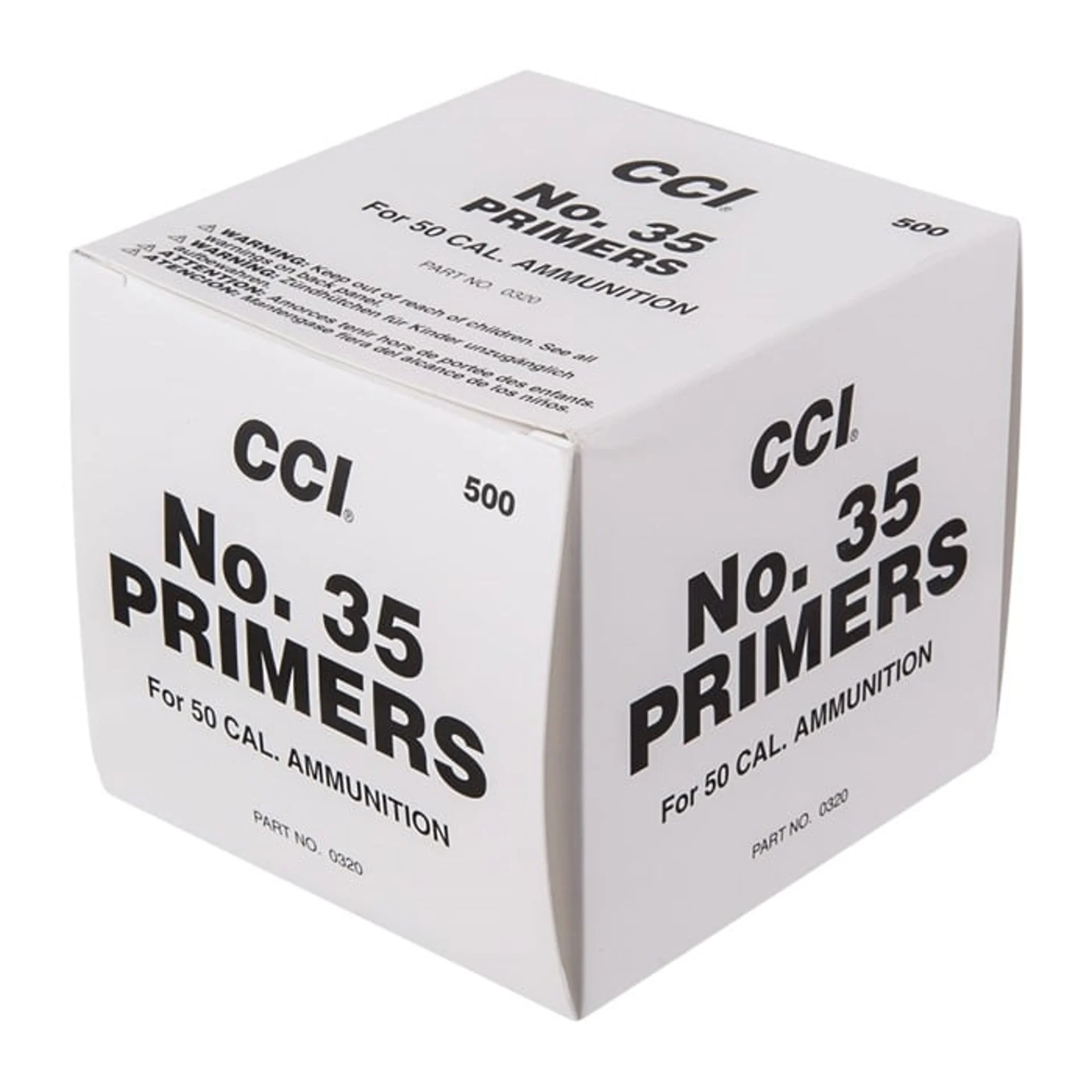 CCI 50 BMG Primers #35 Box of 500 CCI 50 BMG Primers #35 Box of 500