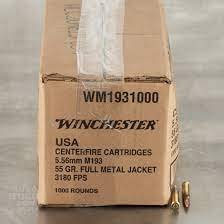 1000 Rounds of 5.56x45 Ammo by Winchester USA