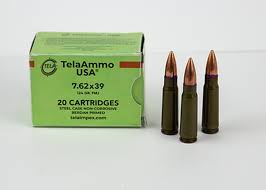 1000 Rounds of 7.62x39 Ammo by Tela Impex